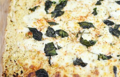 Pâte à pizza au chou-fleur