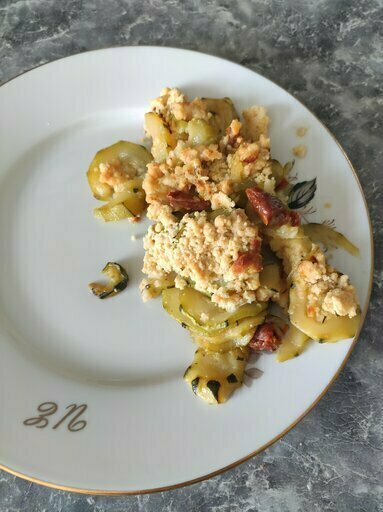 Crumble de courgettes