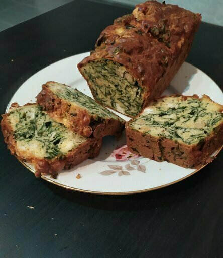 Cake pois-chiches épinards