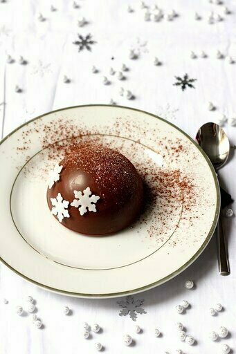 Dôme mousse au chocolat / cœur poire