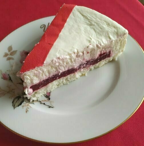 Entremet coco/framboise
