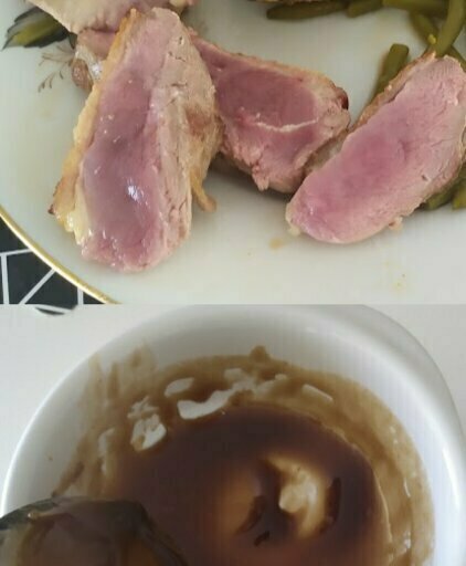 Magret de canard au miel