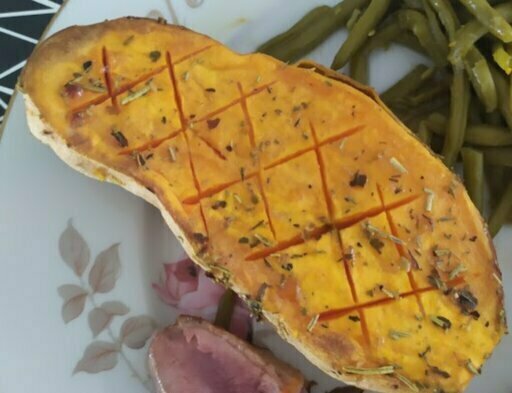 Patates douces au four